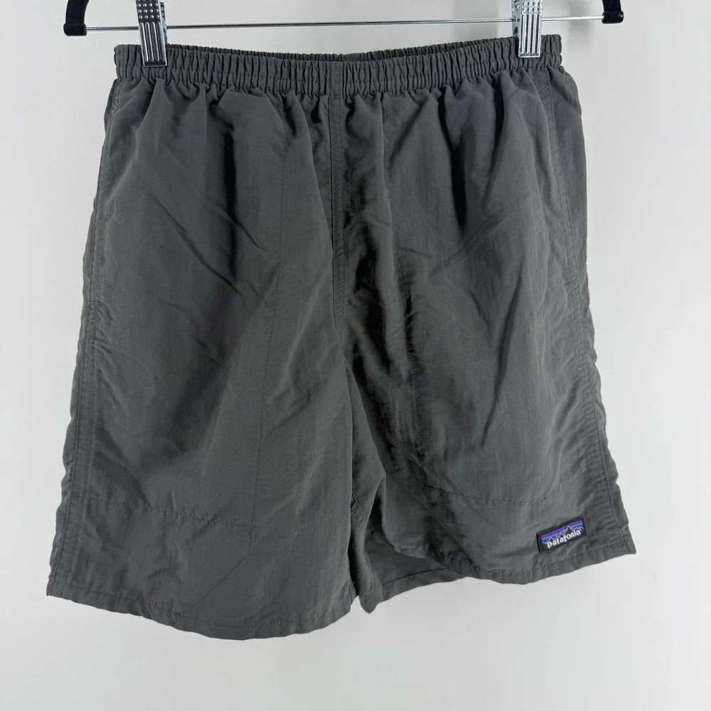 Patagonia Baggies 7 Inch Inseam Shorts Mens Small Grey Charcoal 58035 Nylon
